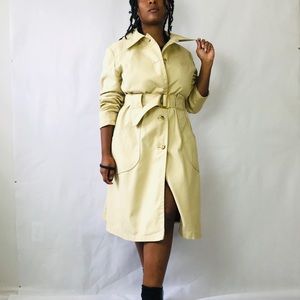Vintage London Fog belted midi trench coat 16 Reg